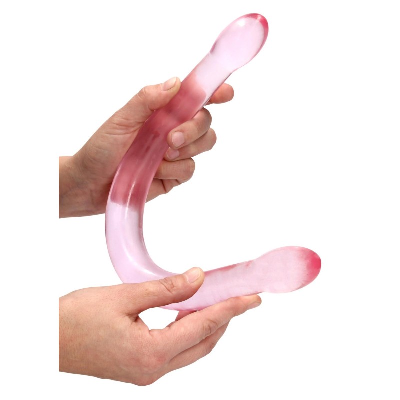 Cienkie podwójne dildo do sexu lesbijskiego 42 cm